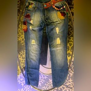 Women’s Desingual Patchwork Jeans